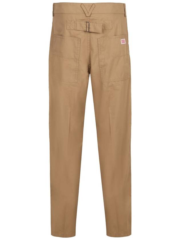 Bottega Veneta Twill Cargo Straight Pants Beige