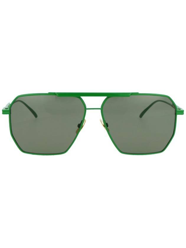 Bottega Veneta Eyewear Boeing Square Sunglasses Green