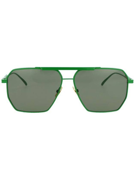 Bottega Veneta Eyewear Boeing Square Sunglasses Green