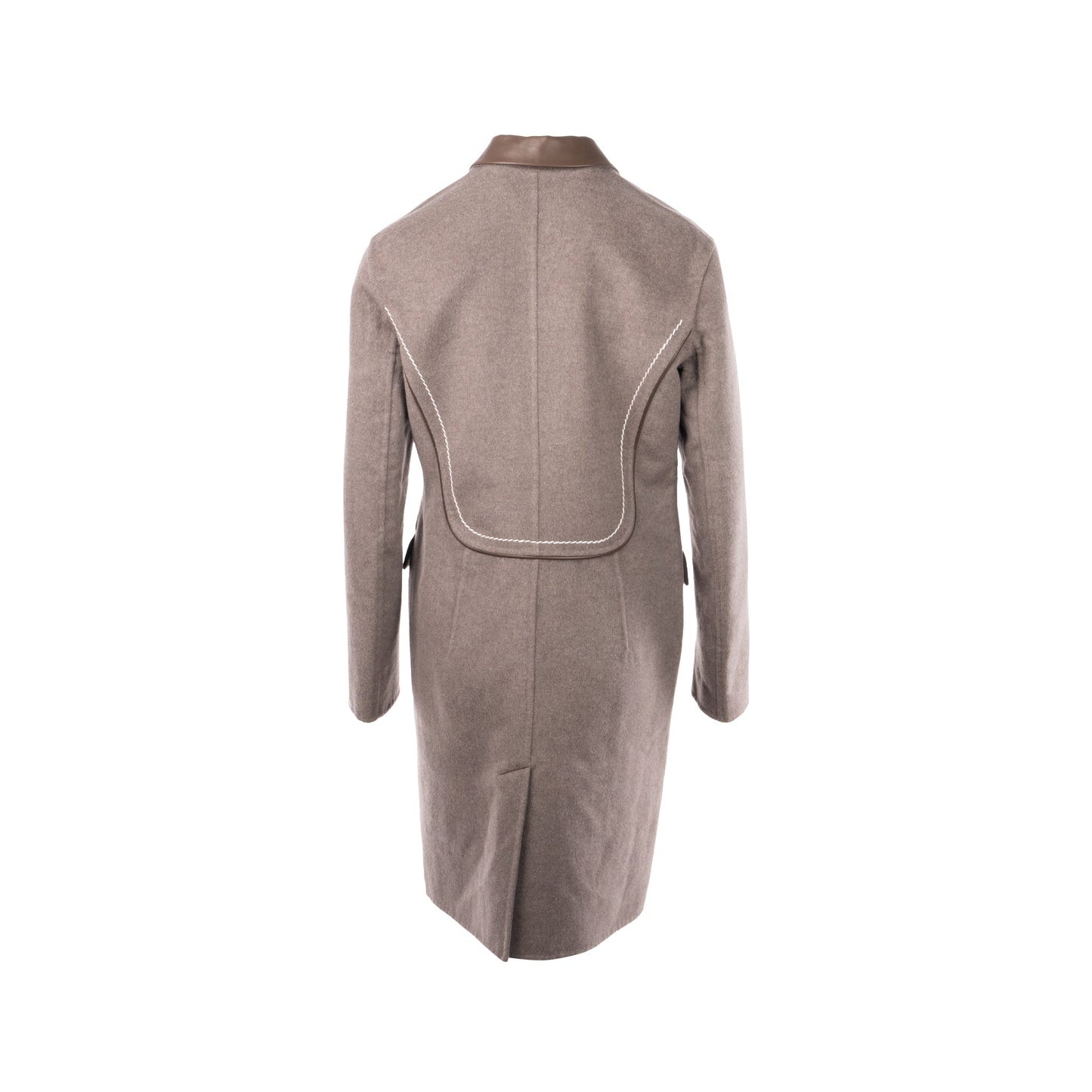 Hermes Size 40 Manteau Equestre Coat Baby Cachemire Gris Nuage SHW
