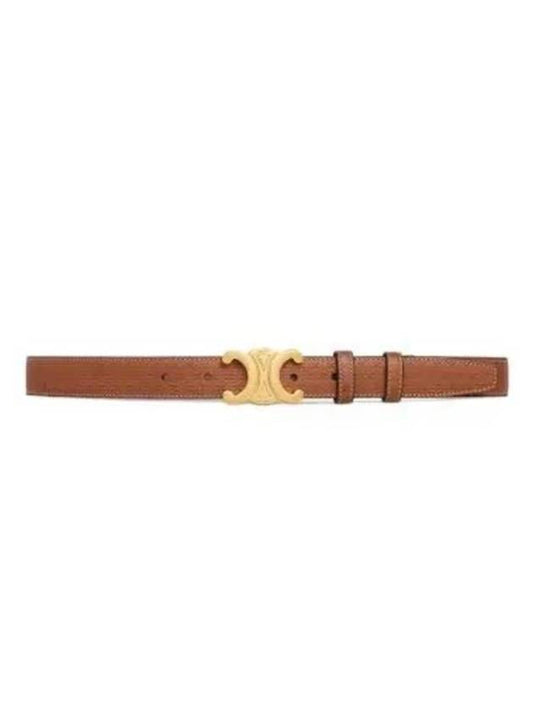 CELINE Triomphe Medium Calfskin Belt Brown