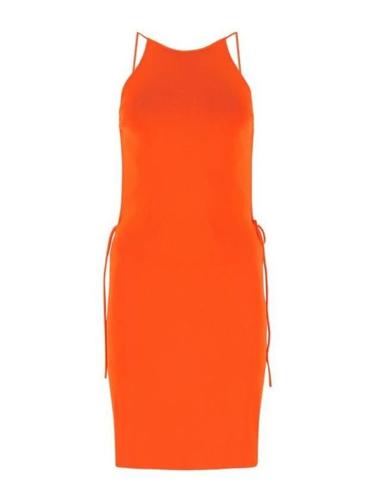 Bottega Veneta Women's Stretch Viscose Backless Midi Dress Sunburst