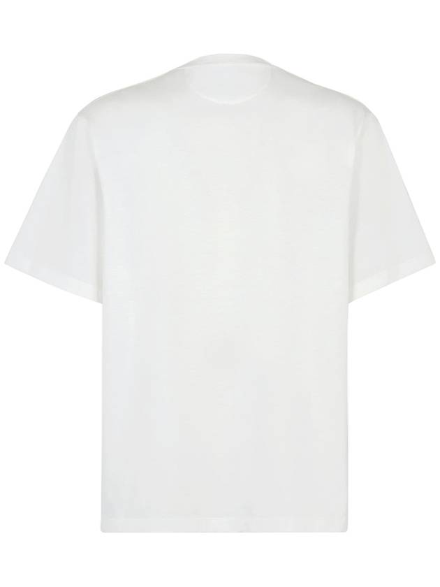 Fendi FF Logo Pocket Short Sleeve T-Shirt White