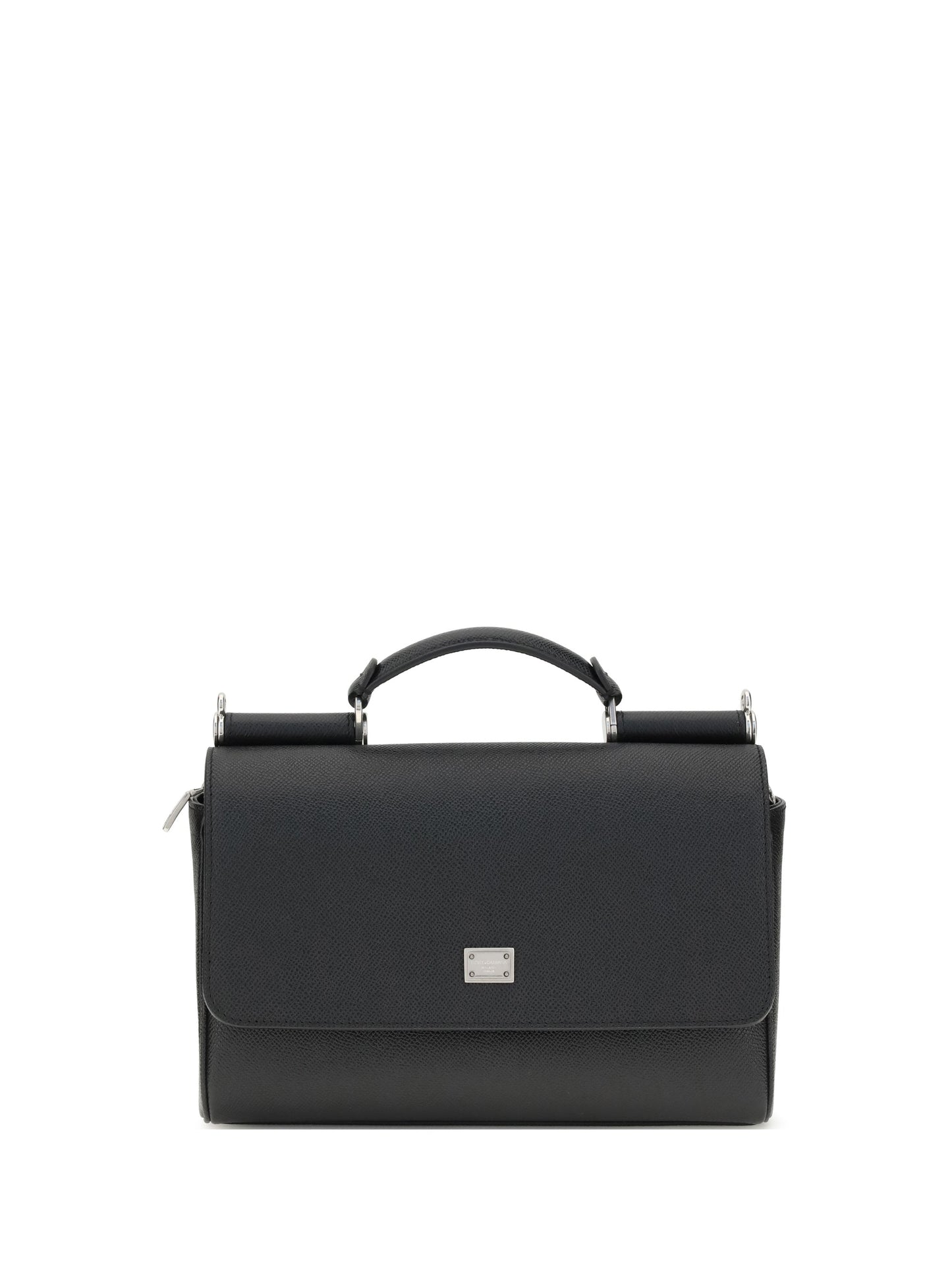 Dolce & Gabbana Men My Sicily Leather Handbag
