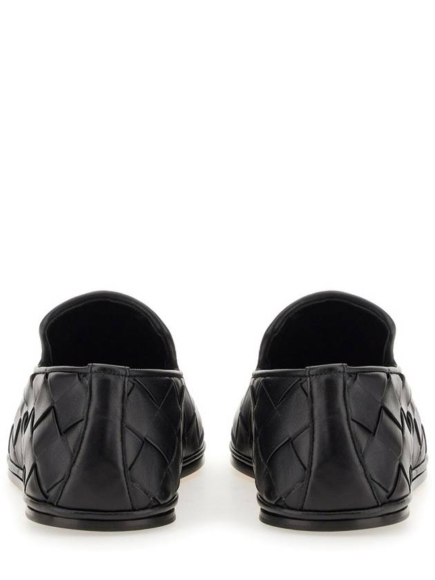 Bottega Veneta Intrecciato Leather Loafers Black