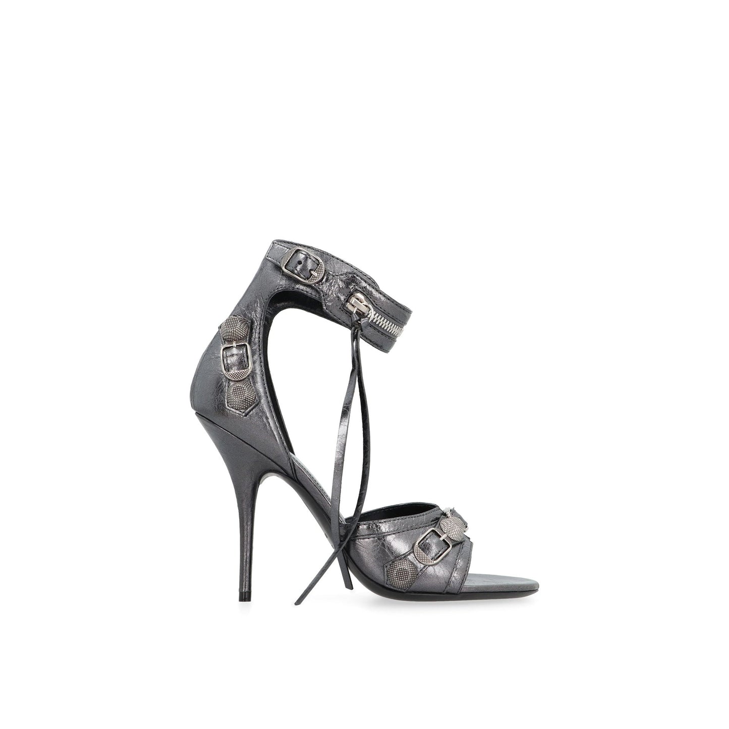 Balenciaga Cagole Leather Sandals Women