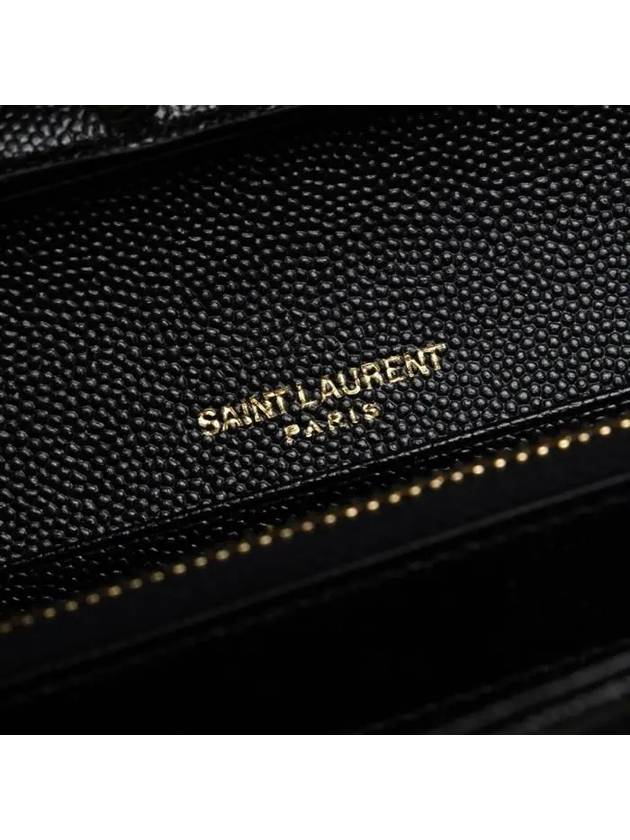 Saint Laurent Monogram Matelasse Chain Shoulder Bag Black