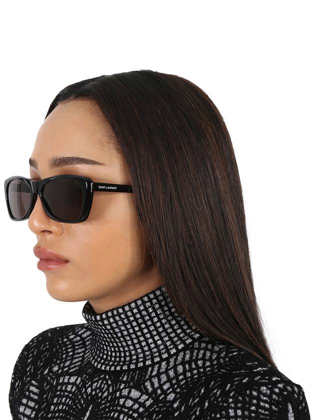 Saint Laurent Saint Laurent Grey Cat Eye Ladies Sunglasses SL 613 001 58