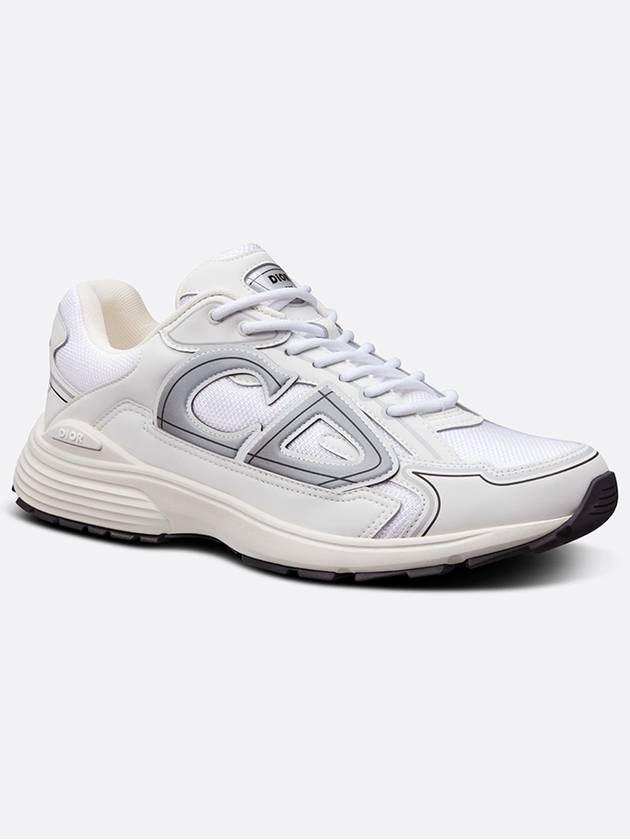 B30 Mesh Technical Fabric Low Top Sneakers White Dior