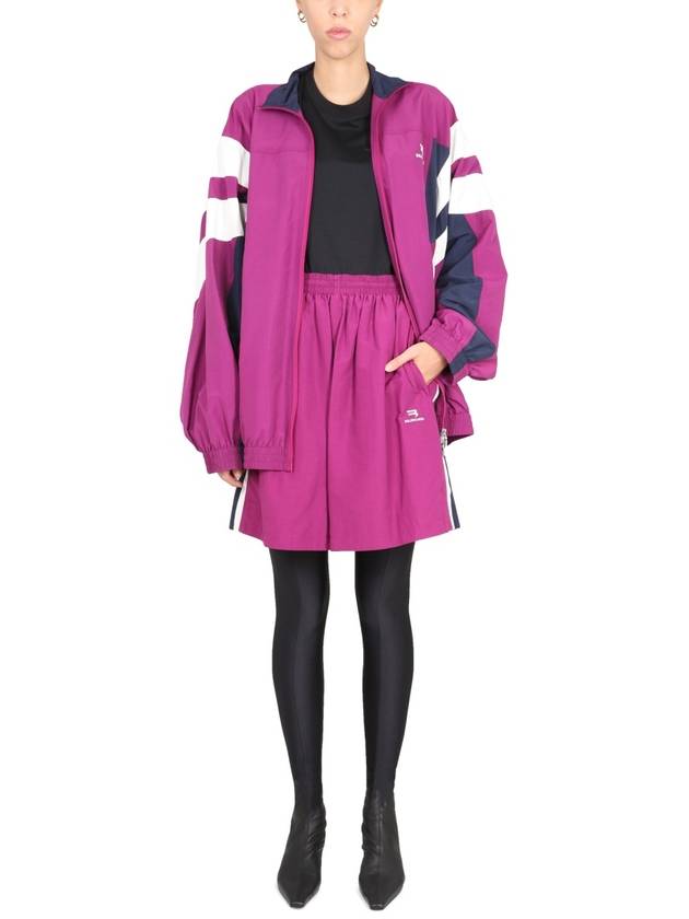 Balenciaga Women's Tracksuit A-Line Skirt Purple