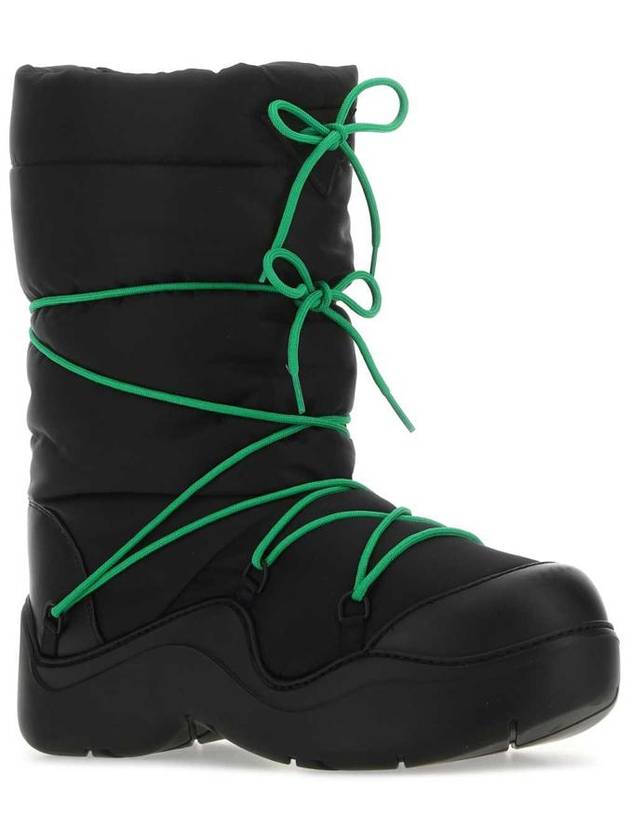 Bottega Veneta Black nylon Puddle Bomber boots