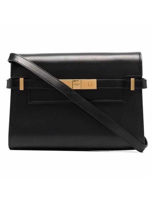 Saint Laurent Manhattan Small Shoulder Bag Leather Black