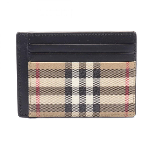 Burberry    Coated Canvas Leather Business Card Case ()