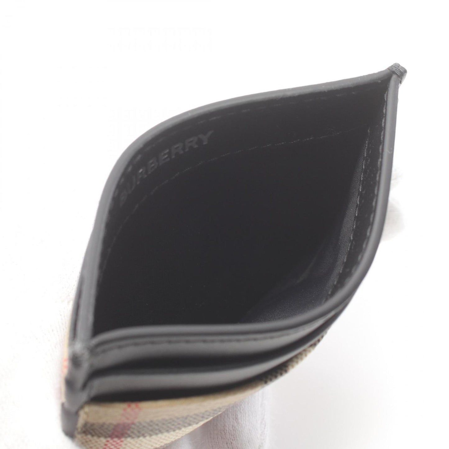 Burberry    Coated Canvas Leather Business Card Case ()