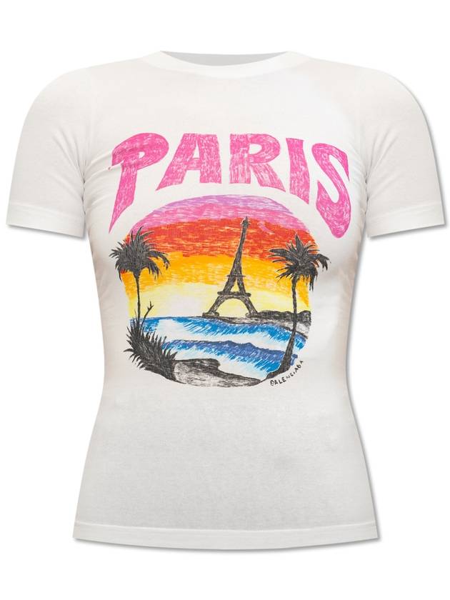 Balenciaga Paris Tropical T-shirt 768075 TPVM29601 B0010988925