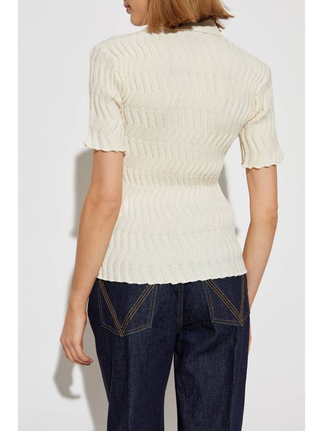Bottega Veneta Bottega Veneta Wool Polo, Women's, Cream