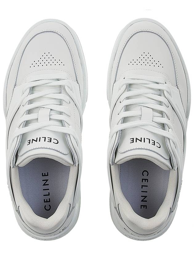 CELINE CT 07 Calfskin Low Top Sneakers White