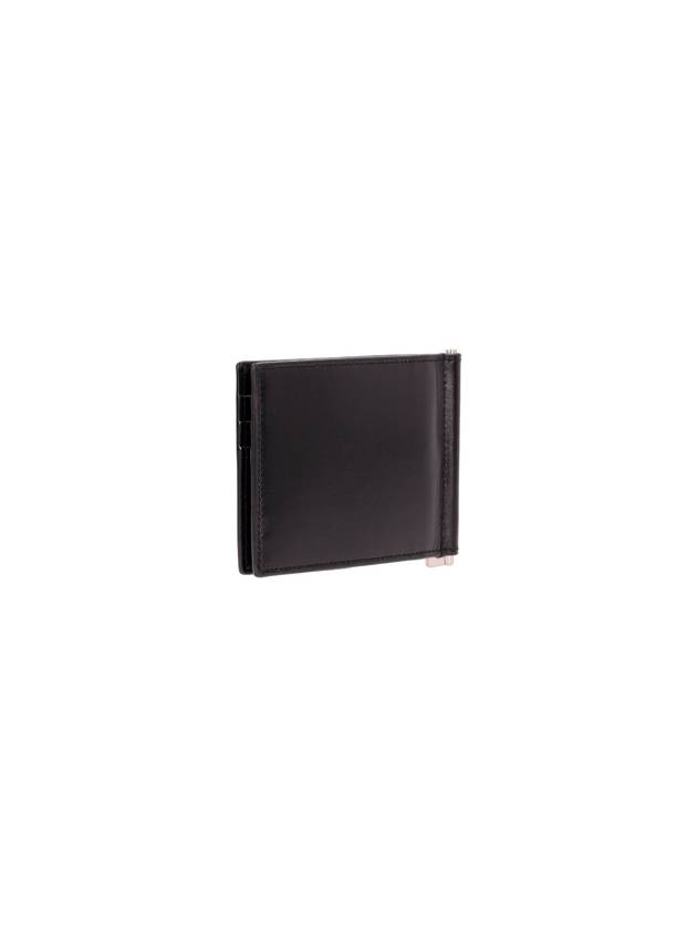 Saint Laurent Monogram Money Clip Half Wallet Black
