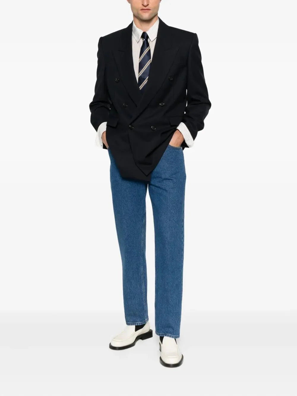 Saint Laurent Men Double-Breasted Blazer