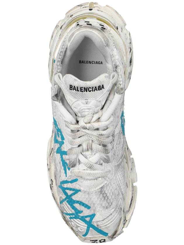Balenciaga Runner Graffiti Low Top Sneakers White