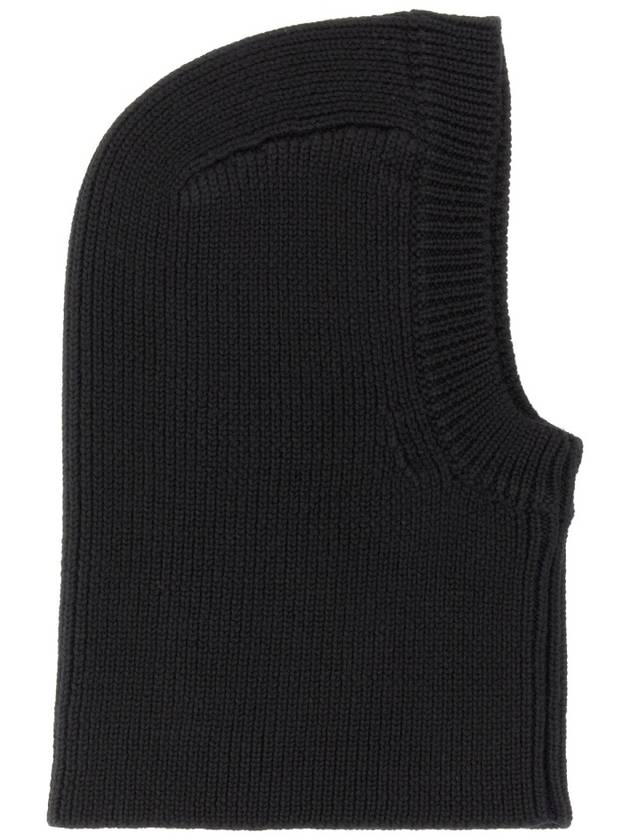 Saint Laurent Rib Wool Large Balaclava Black