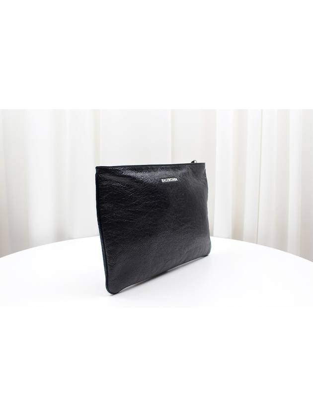 Balenciaga Explore Black Leather Clutch 535334