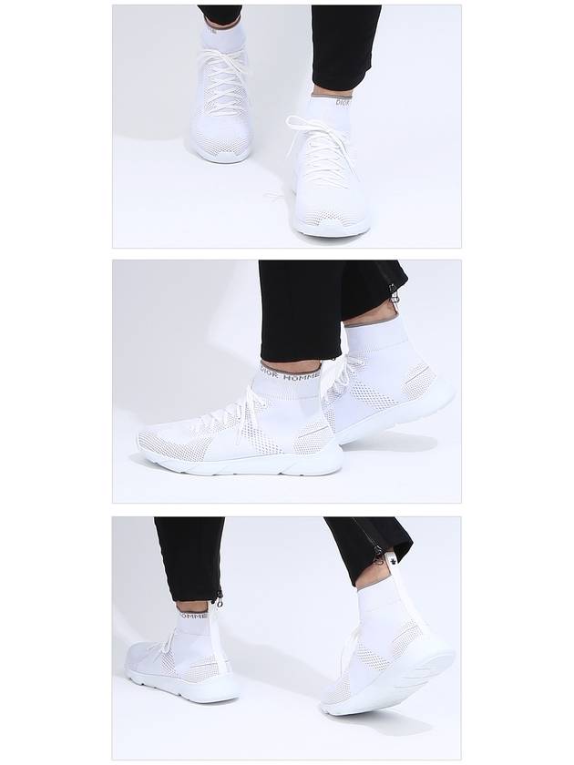 B21 Socks Knit High Top Sneakers White Dior