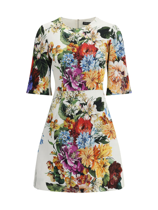 Dolce & Gabbana Women Bouquet-Print Midi Dress