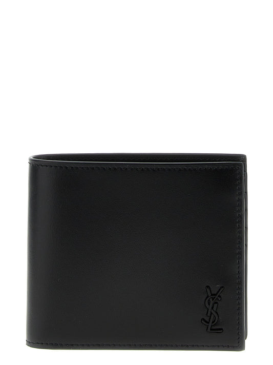 Saint Laurent Men Logo Leather Wallet