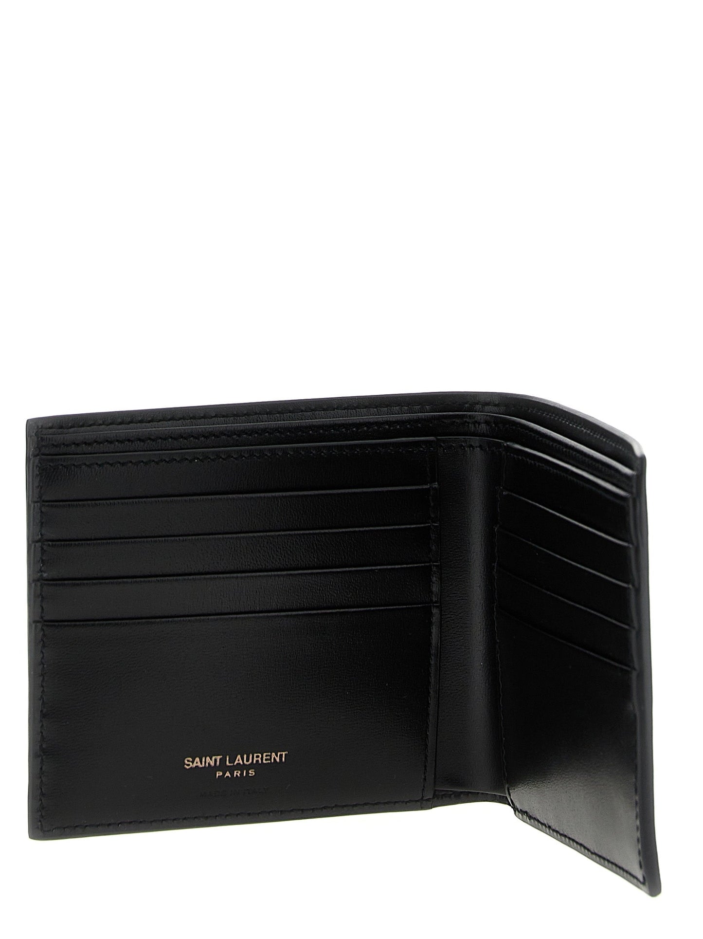 Saint Laurent Men Logo Leather Wallet
