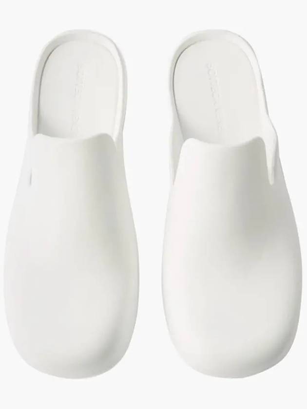 Bottega Veneta Rubber Flash Slippers White