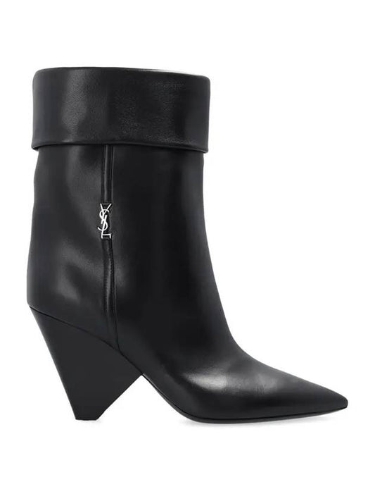Saint Laurent Nikki Ankle Middle Boots Black