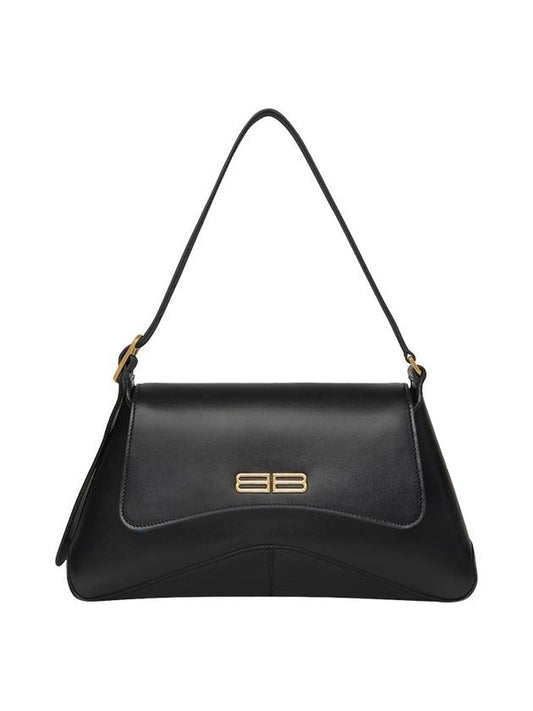 Balenciaga Box XX Medium Flap Shoulder Bag Black