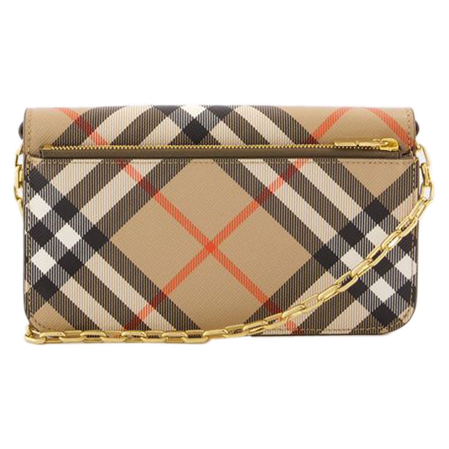 Bin Wallet On Chain - Burberry - Synthetic Leather - Beige
