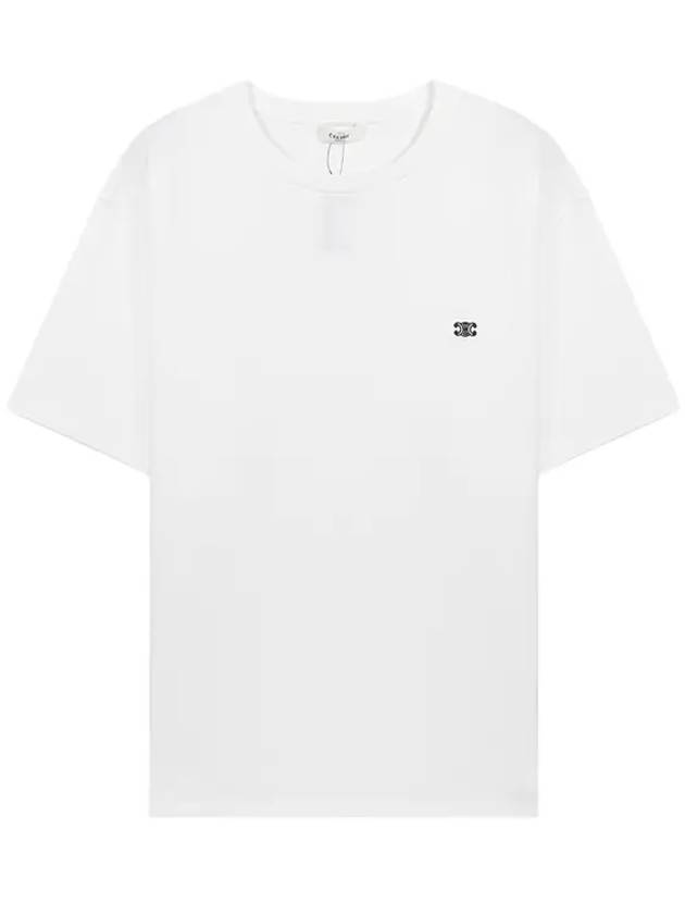 CELINE Triomphe Loose Logo Short Sleeve T-Shirt White