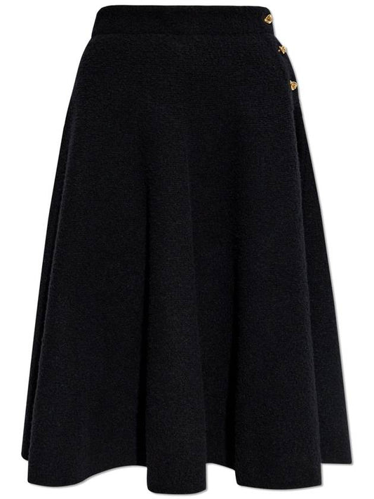 Bottega Veneta Bottega Veneta Wool Skirt, Women's, Black