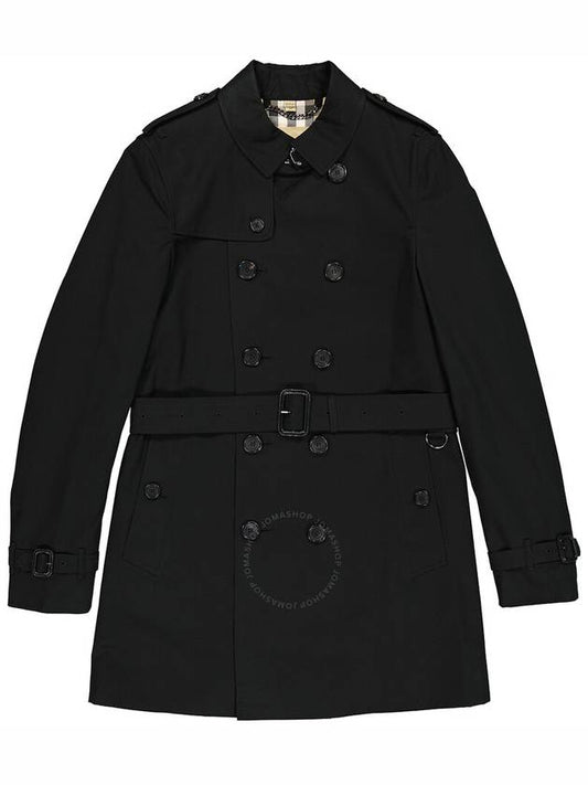 Burberry Burberry Men's The Chelsea Mid-length Black Trench Coat, Brand Size 54 (US Size 44)