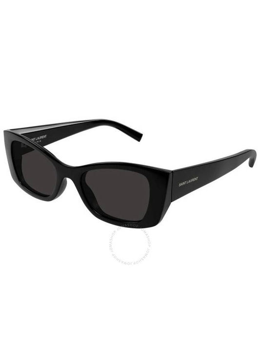 Saint Laurent Saint Laurent Black Cat Eye Ladies Sunglasses SL 593 001 52