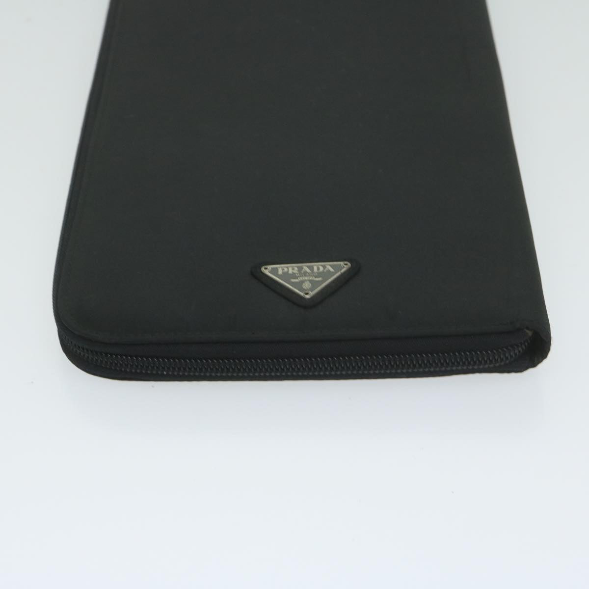 PRADA Necktie Case Nylon Black  62984