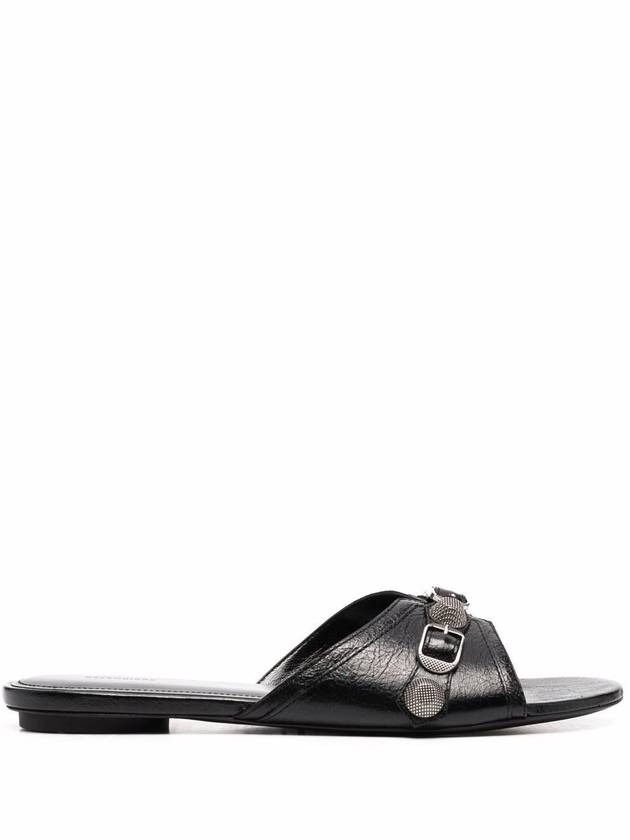 Balenciaga Cagole Flat Slipper Black