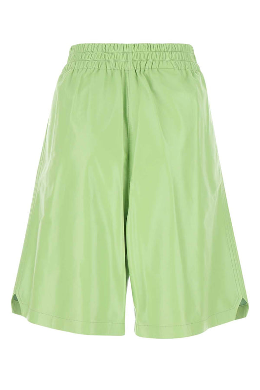 BOTTEGA VENETA Women's Mini Leather Bermuda Shorts