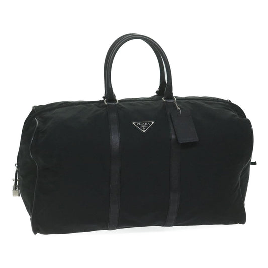 PRADA Boston Bag Nylon Black  63406