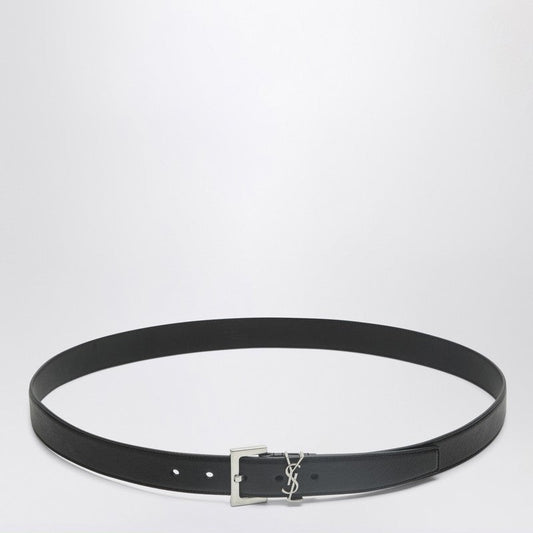 Saint Laurent Cassandre Belt In Black Men