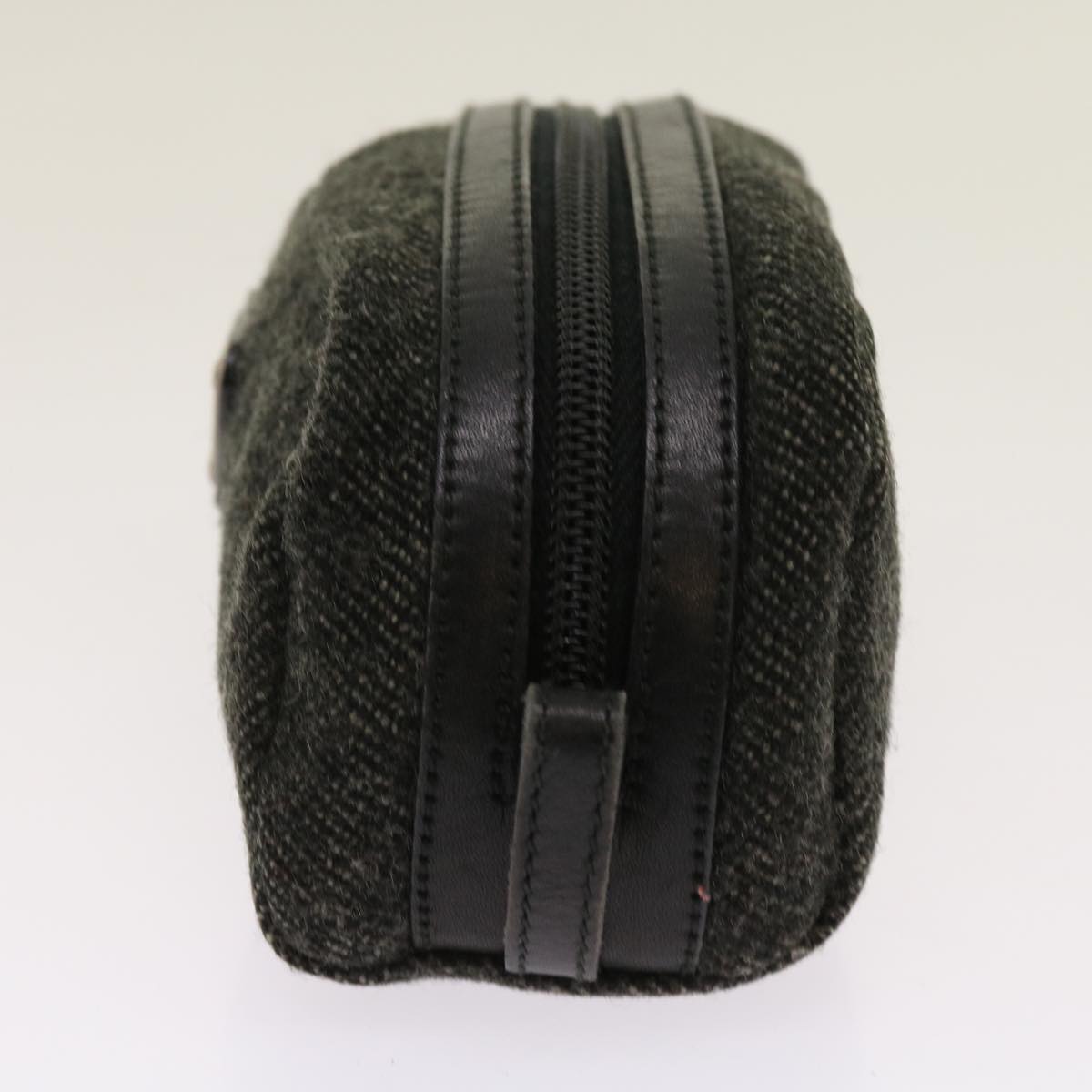 PRADA Pouch Wool Gray  63834