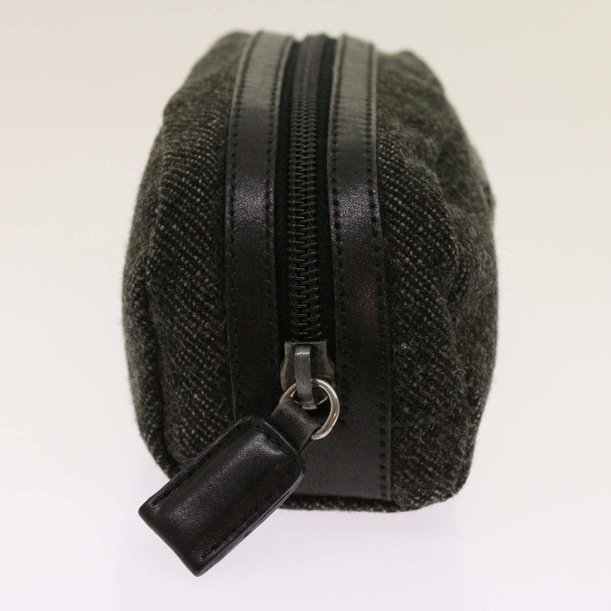 PRADA Pouch Wool Gray  63834