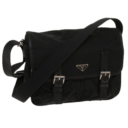 PRADA Shoulder Bag Nylon Black  63850