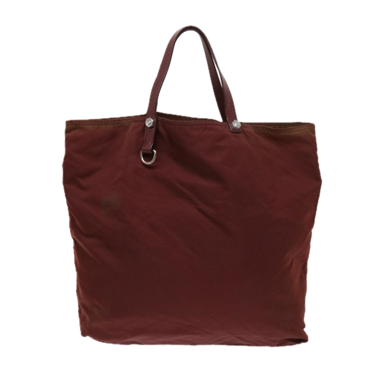 PRADA Hand Bag Nylon Red  63872