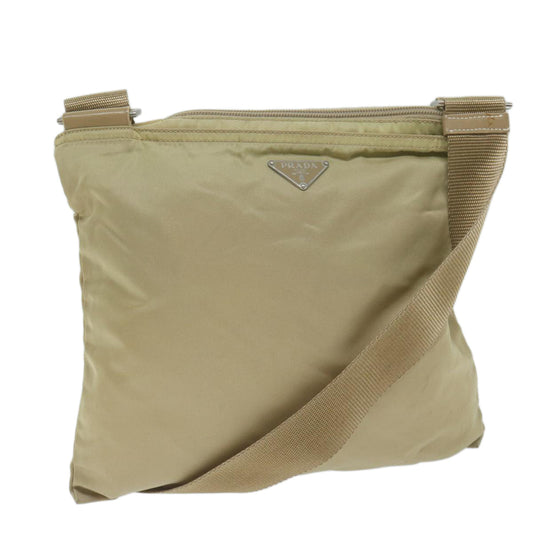 PRADA Shoulder Bag Nylon Beige  64456