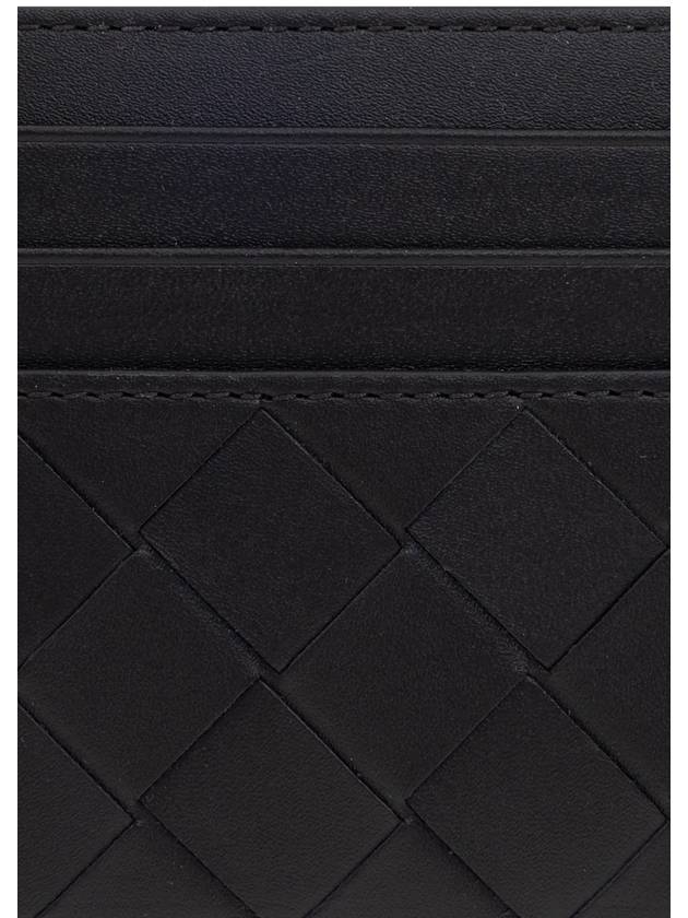 Bottega Veneta Bottega Veneta Leather Card Case, Men's, Black