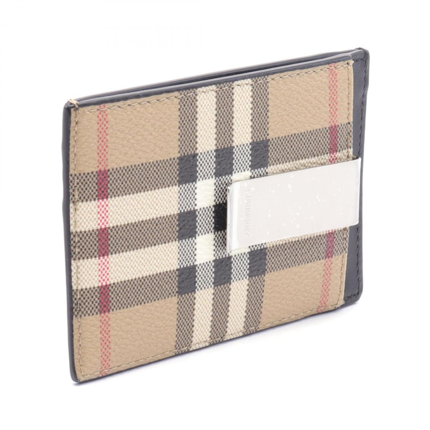 Burberry    Coated Canvas Leather Business Card Case ()